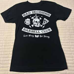 ROGUE BAD DECISIONS BARBELL CLUB T-SHIRT